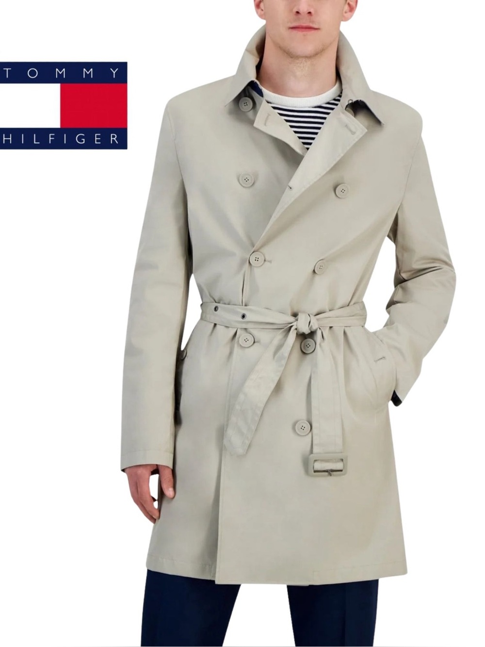 Tommy Hilfiger Men’s All Seasons Trench Coat